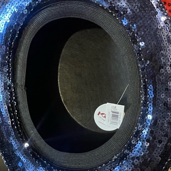 Burning Man Sequin Steampunk Top Hat with Removable Goggles - Picture 5 of 5